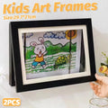 Kids Art Display Frames Set Wooden Artwork Holder 2PCS Children