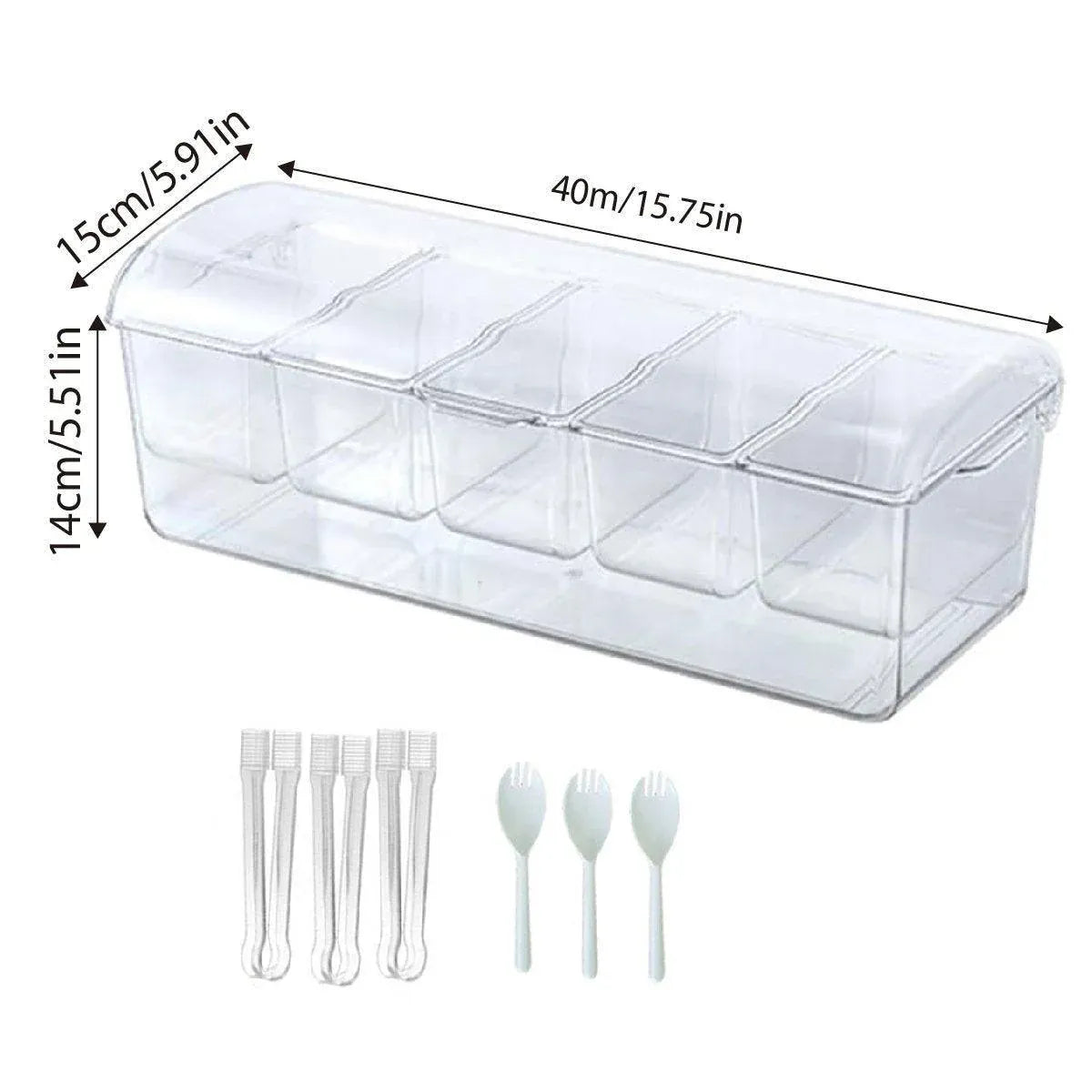 Outdoor Picnic Ice Box Split Salad Plate Fresh-keeping Food