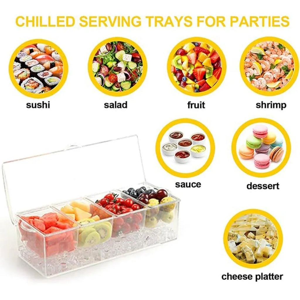 Outdoor Picnic Ice Box Split Salad Plate Fresh-keeping Food