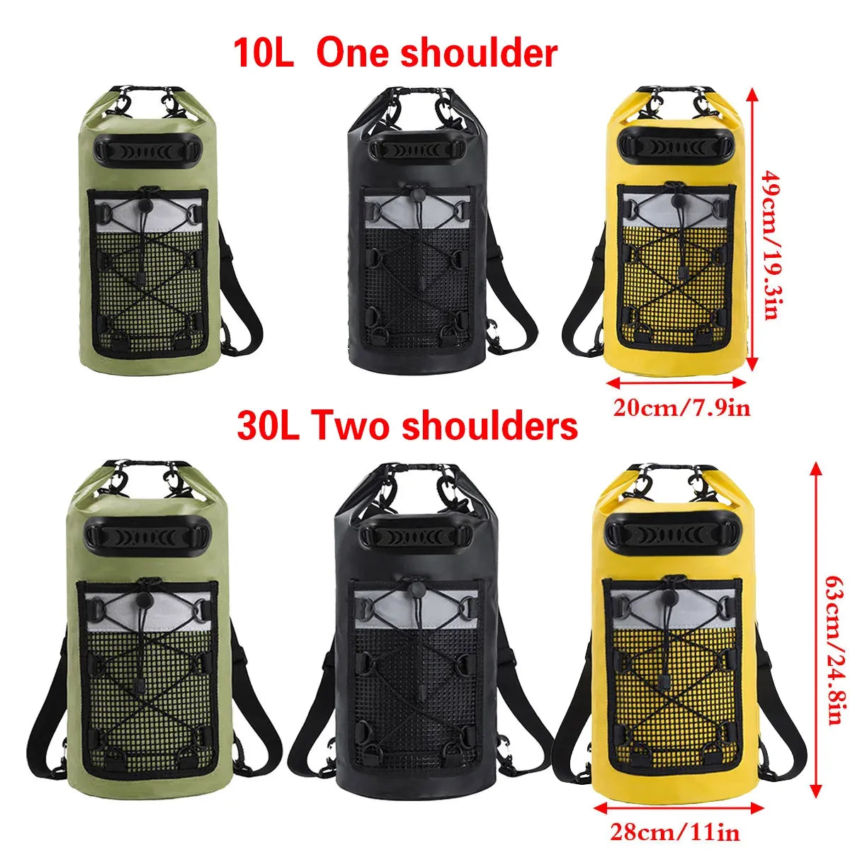 Outdoor Waterproof Dry Bag Roll Top Sack Rafting Swimming Hiking