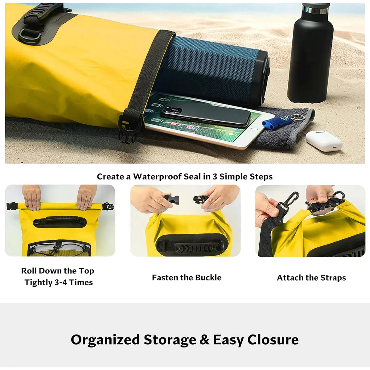 Outdoor Waterproof Dry Bag Roll Top Sack Rafting Swimming Hiking