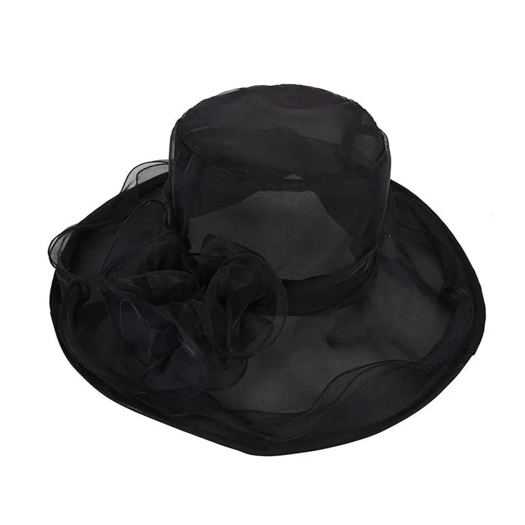 Ladies Large Brim Sun Hat Lightweight Bowler Hat Summer Beach