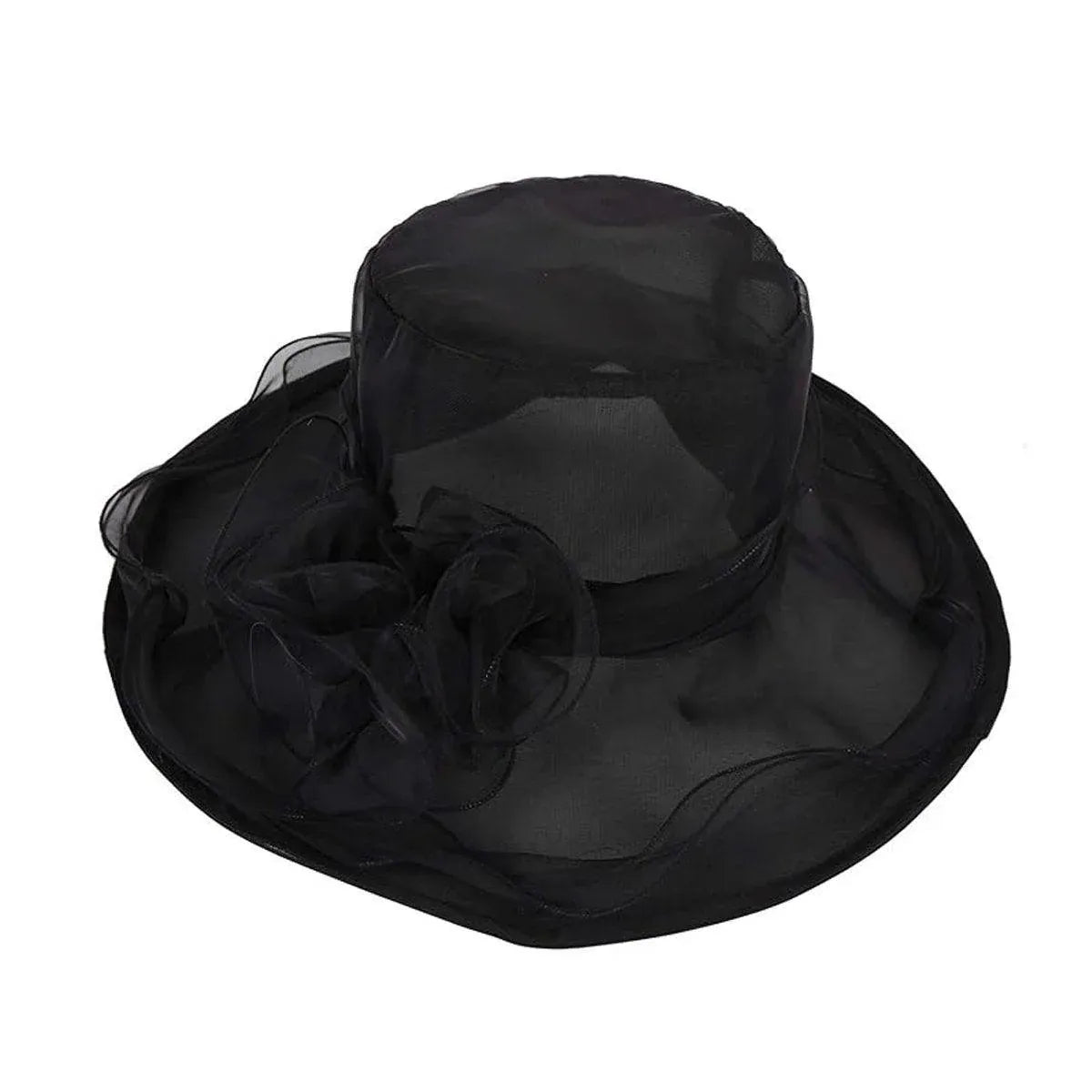 Ladies Large Brim Sun Hat Lightweight Bowler Hat Summer Beach