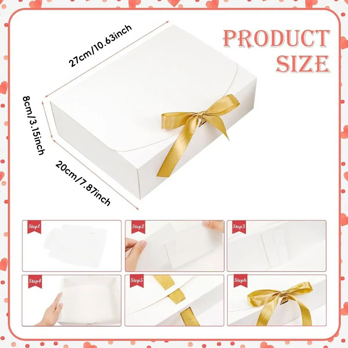 20 Pcs Holiday Party Gift Boxes Festive Packaging Box Set Foldable Kraft White - Kraft