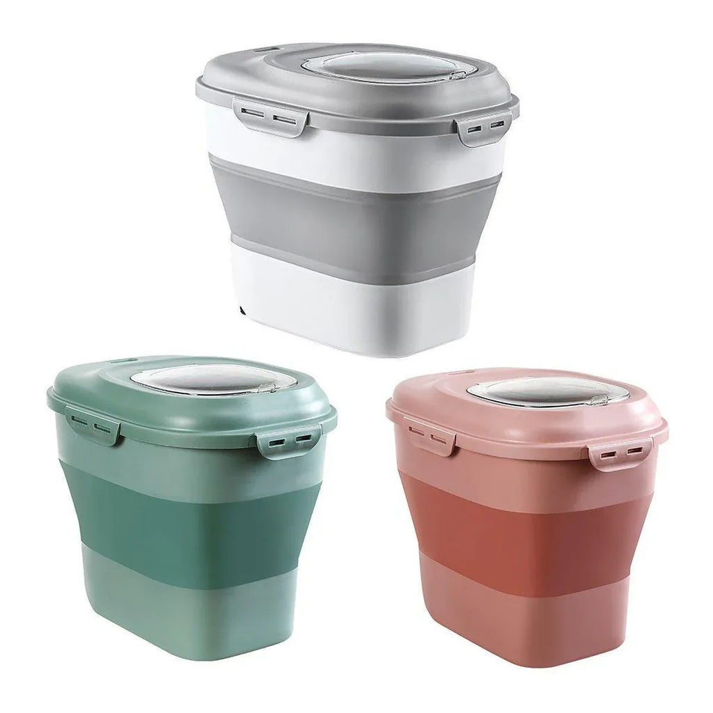 Large Capacity Pet Food Storage Box Foldable Design