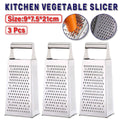 Stainless Steel Handheld Graters, Set of 3