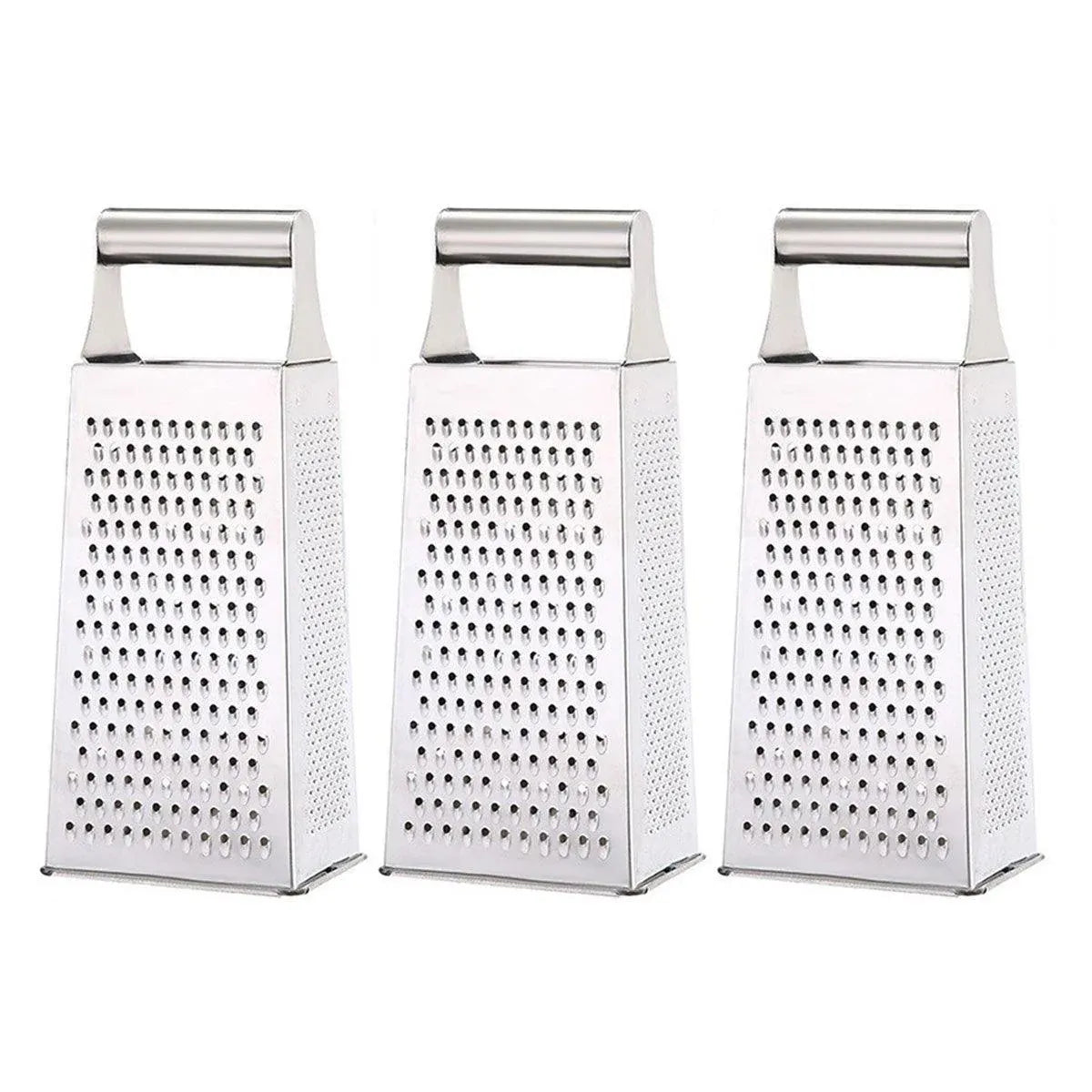 Stainless Steel Handheld Graters, Set of 3