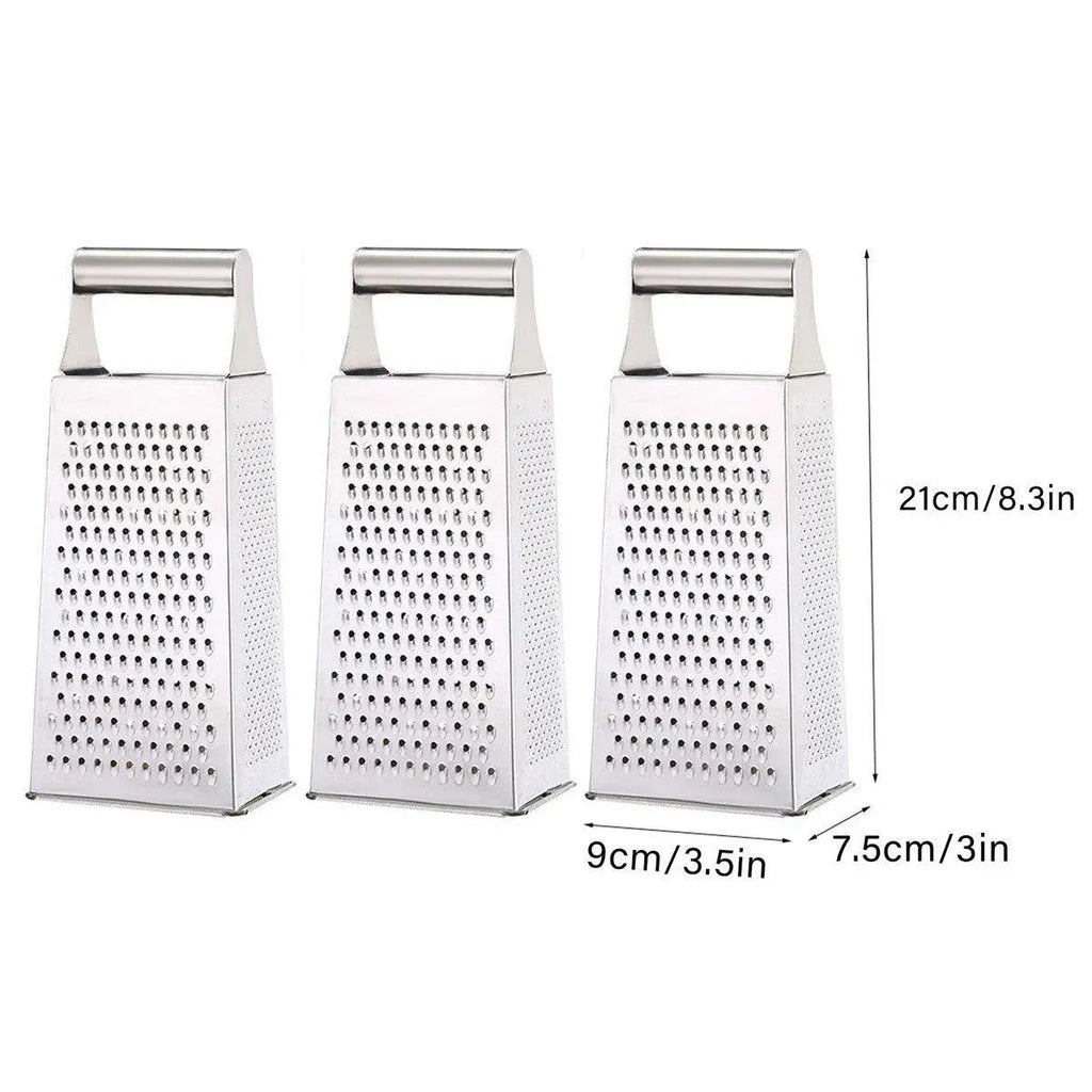 Stainless Steel Handheld Graters, Set of 3
