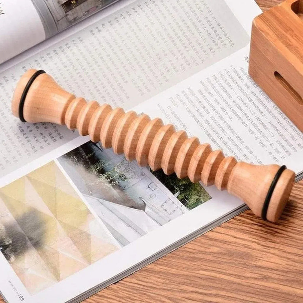Wooden Massage Roller Stick, 22 x 4 x 4 cm