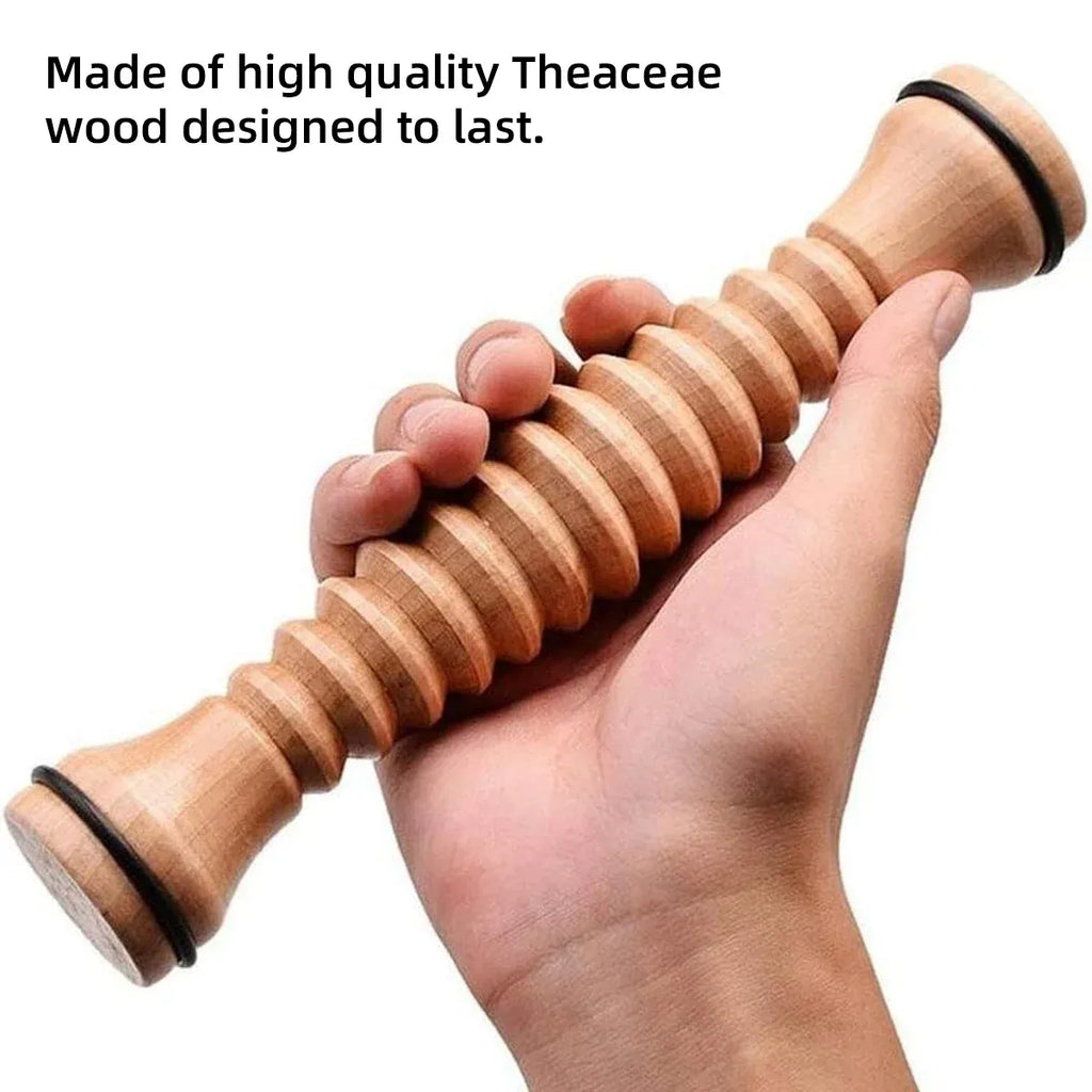 Wooden Massage Roller Stick, 22 x 4 x 4 cm
