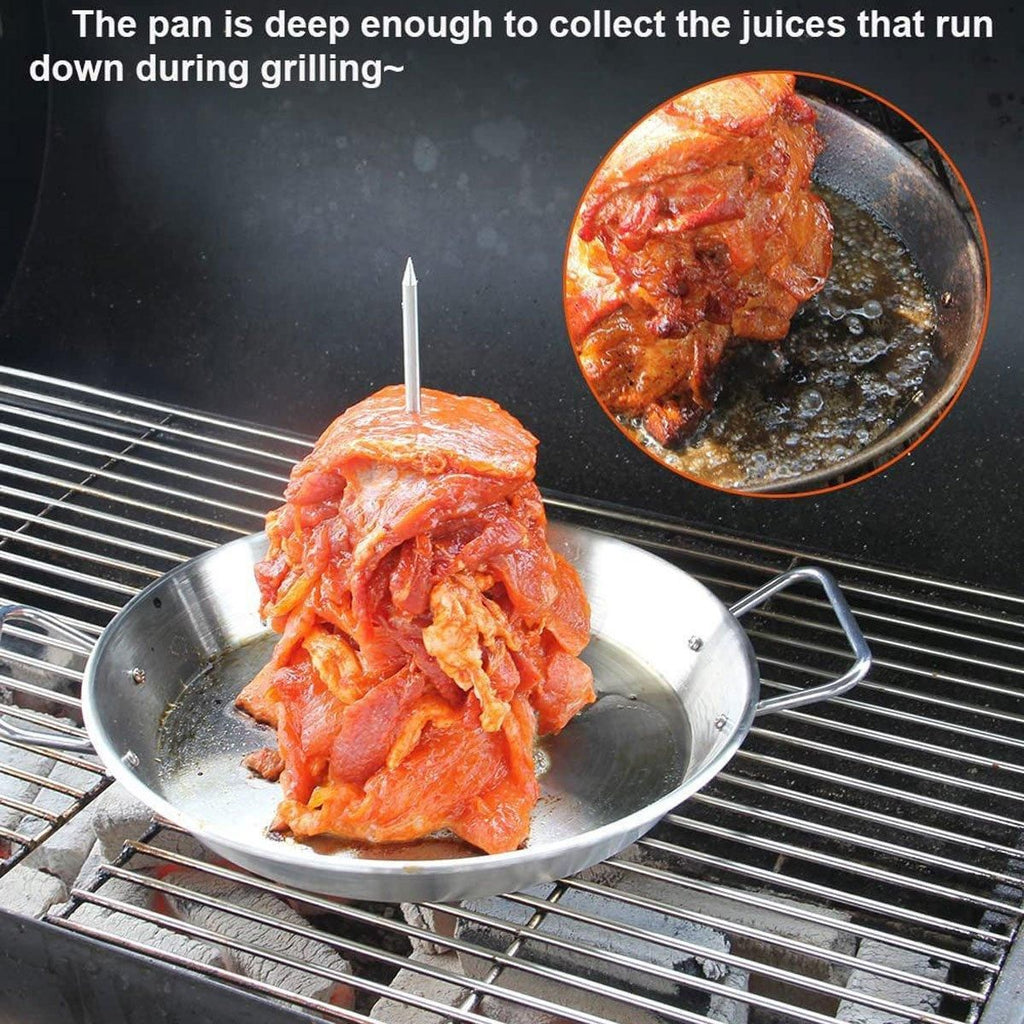 Stainless Steel BBQ Rotisserie Pan Kit Accessories