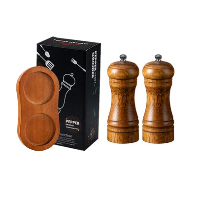 Rubberwood Pepper Grinder with Ceramic Mechanism, 14 cm