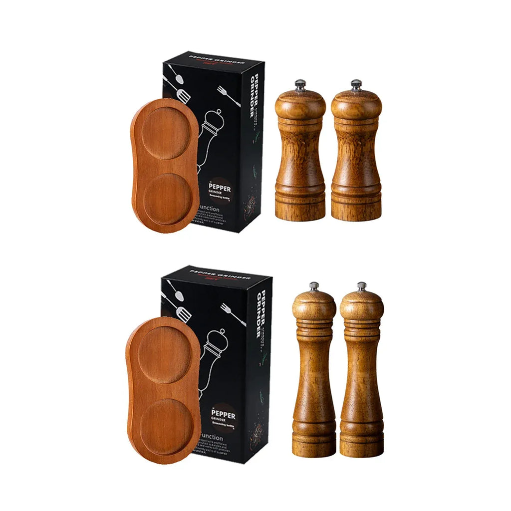 Rubberwood Pepper Grinder with Ceramic Mechanism, 14 cm