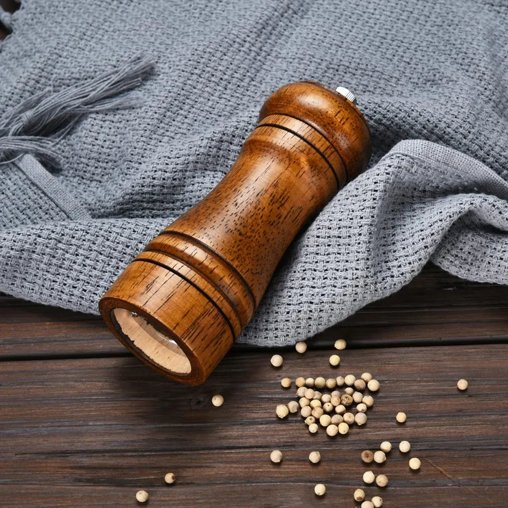 Rubberwood Pepper Grinder with Ceramic Mechanism, 14 cm