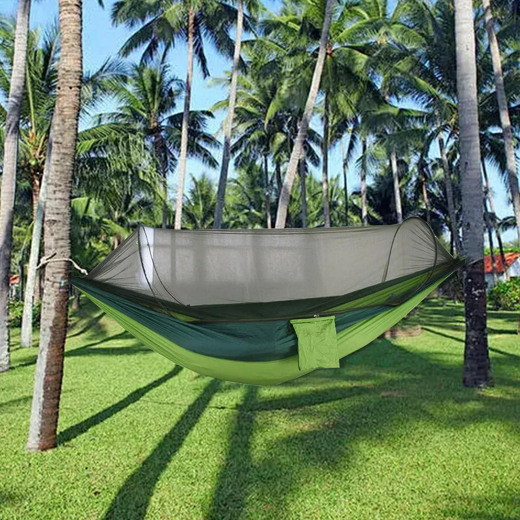 Camping Hammock Tent Set Double Outdoor Hanging Bed With Mosquito Net For Travel