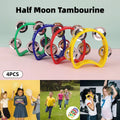 Hand Cranked Bell Set 4PCS Four Ring Bells Hand Held Musical