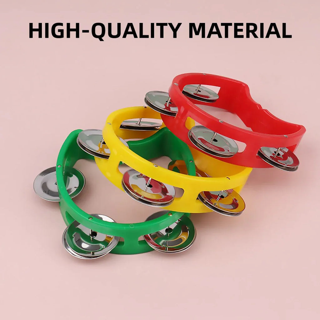 Hand Cranked Bell Set 4PCS Four Ring Bells Hand Held Musical