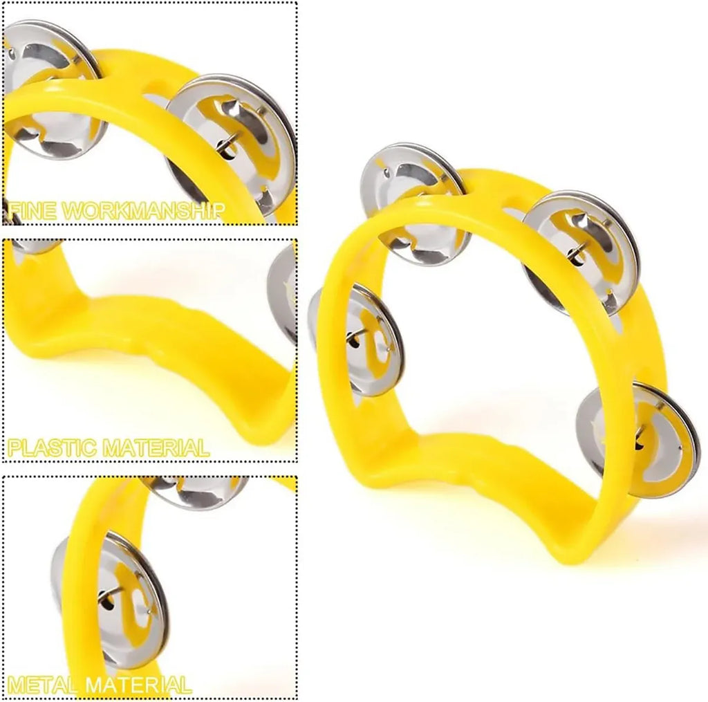 Hand Cranked Bell Set 4PCS Four Ring Bells Hand Held Musical