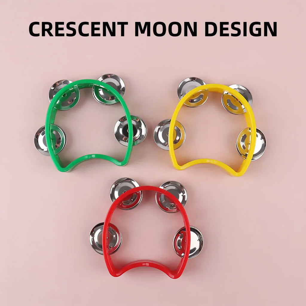 Hand Cranked Bell Set 4PCS Four Ring Bells Hand Held Musical