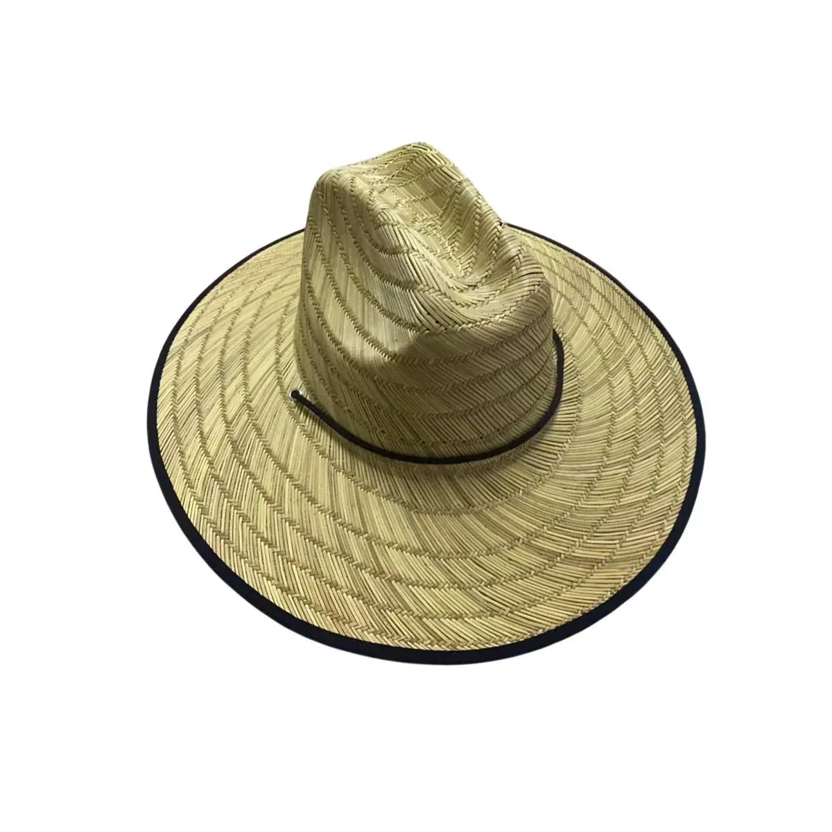 Handmade Braided Wide Brim Summer Straw Jazz Hat Beach Sun