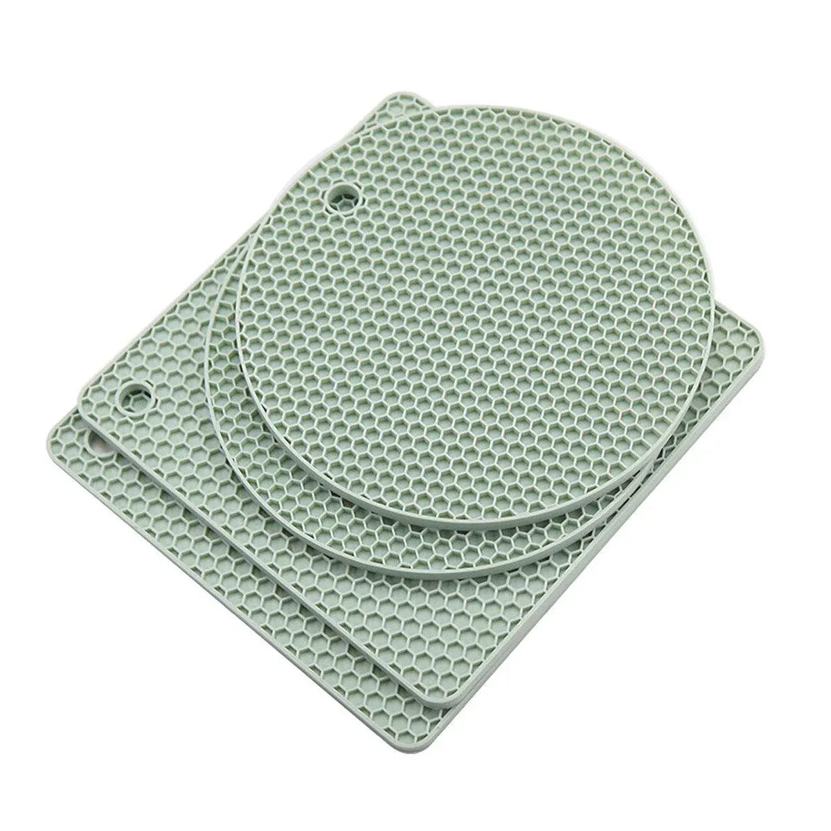 Silicone Honeycomb Heat Resistant Mats, Set of 4