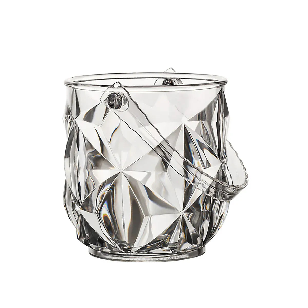 Clear Acrylic Ice Bucket with Tongs, 1.3 Litres