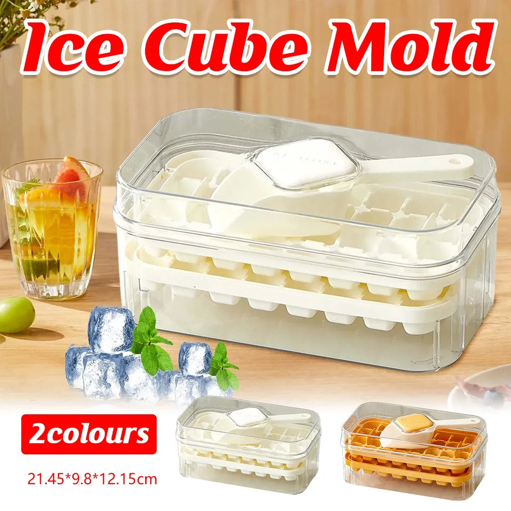 Large Capacity Press Ice Cube Tray Ice Mold for Party Bar Home