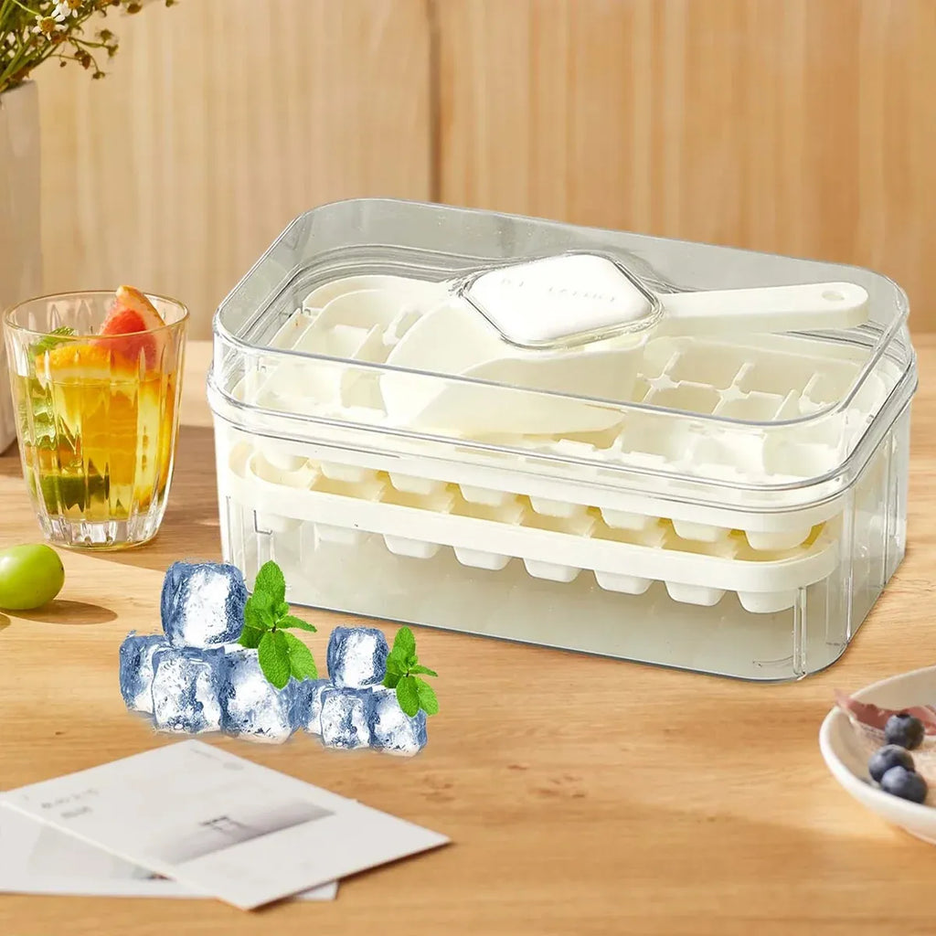 Large Capacity Press Ice Cube Tray Ice Mold for Party Bar Home