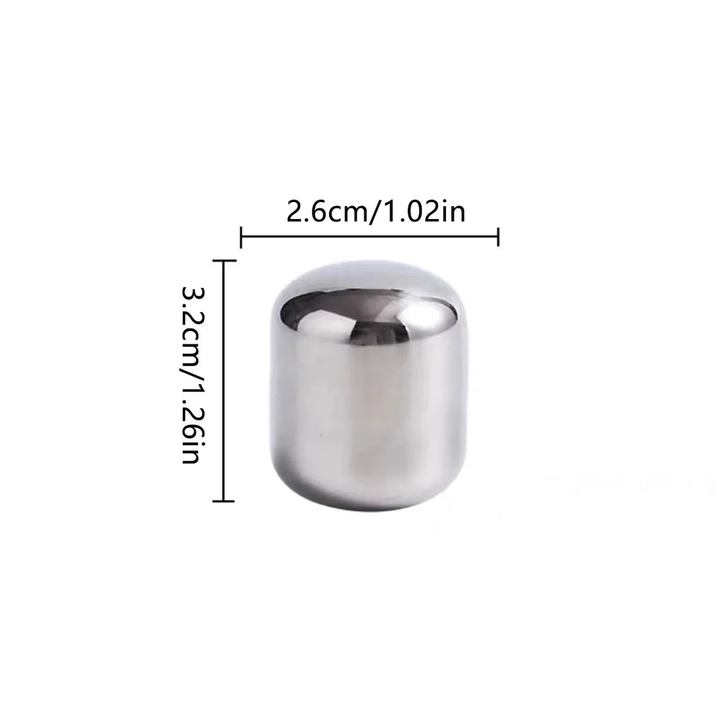 Reusable Metal Drink Chillers with Tongs and Case, 6 Pack