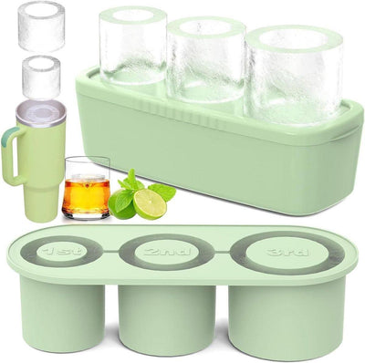 Silicone Ice Cube Tray with Lid for 20, 30 and 40 oz Tumblers