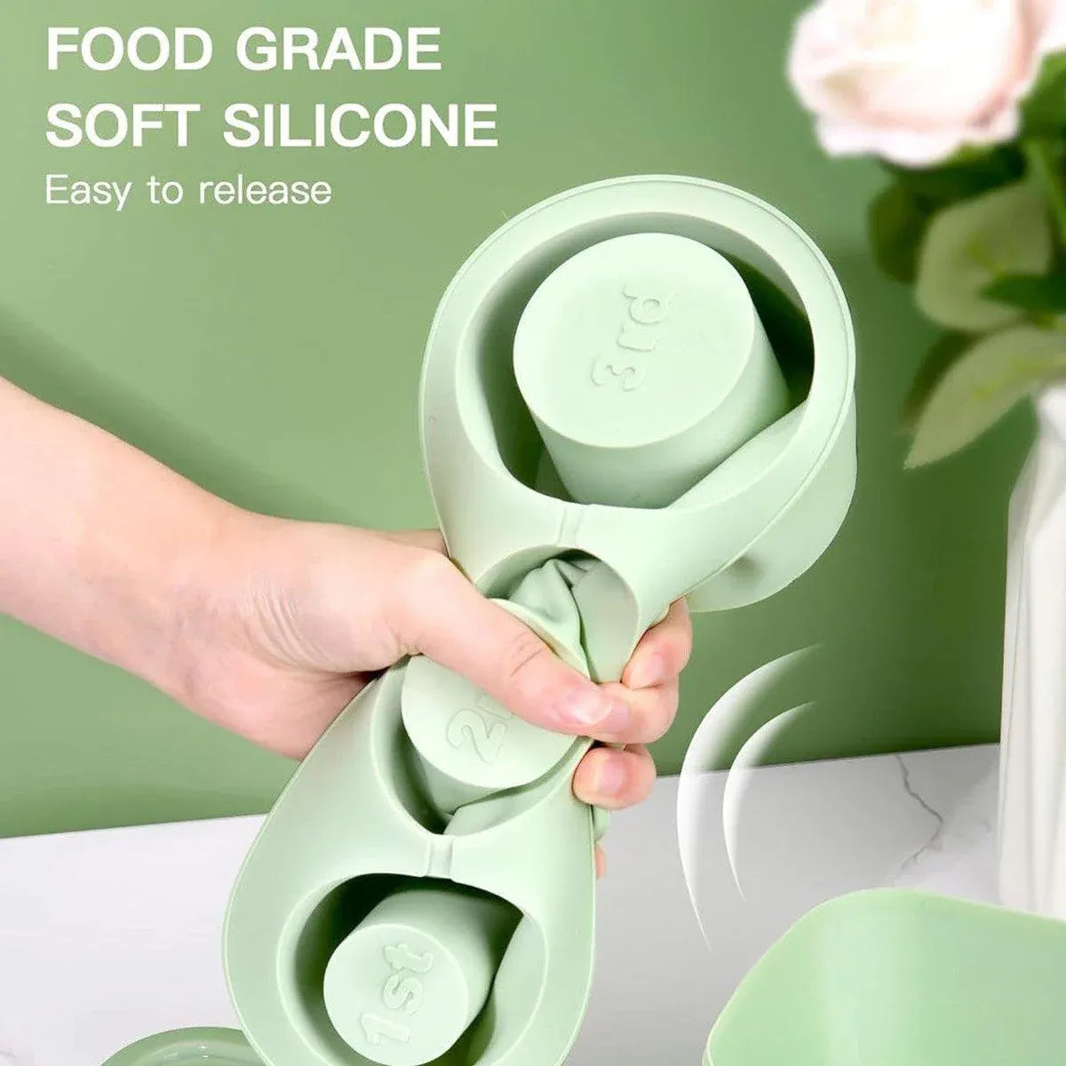 Silicone Ice Cube Tray with Lid for 20, 30 and 40 oz Tumblers