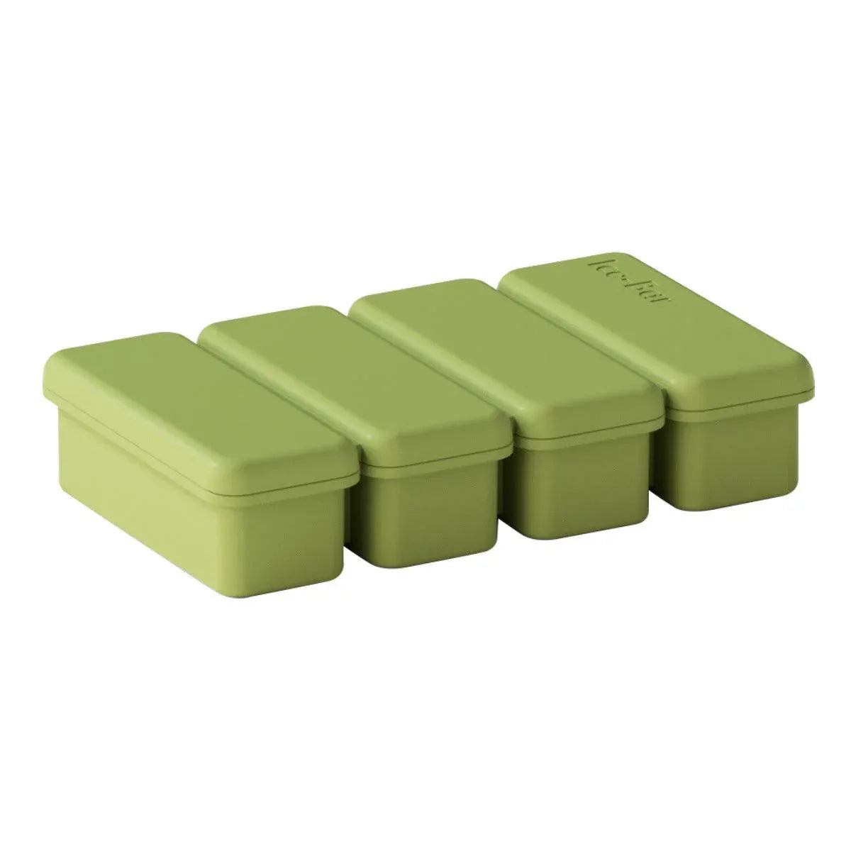 Silicone Ice Cube Tray with Lid, Green