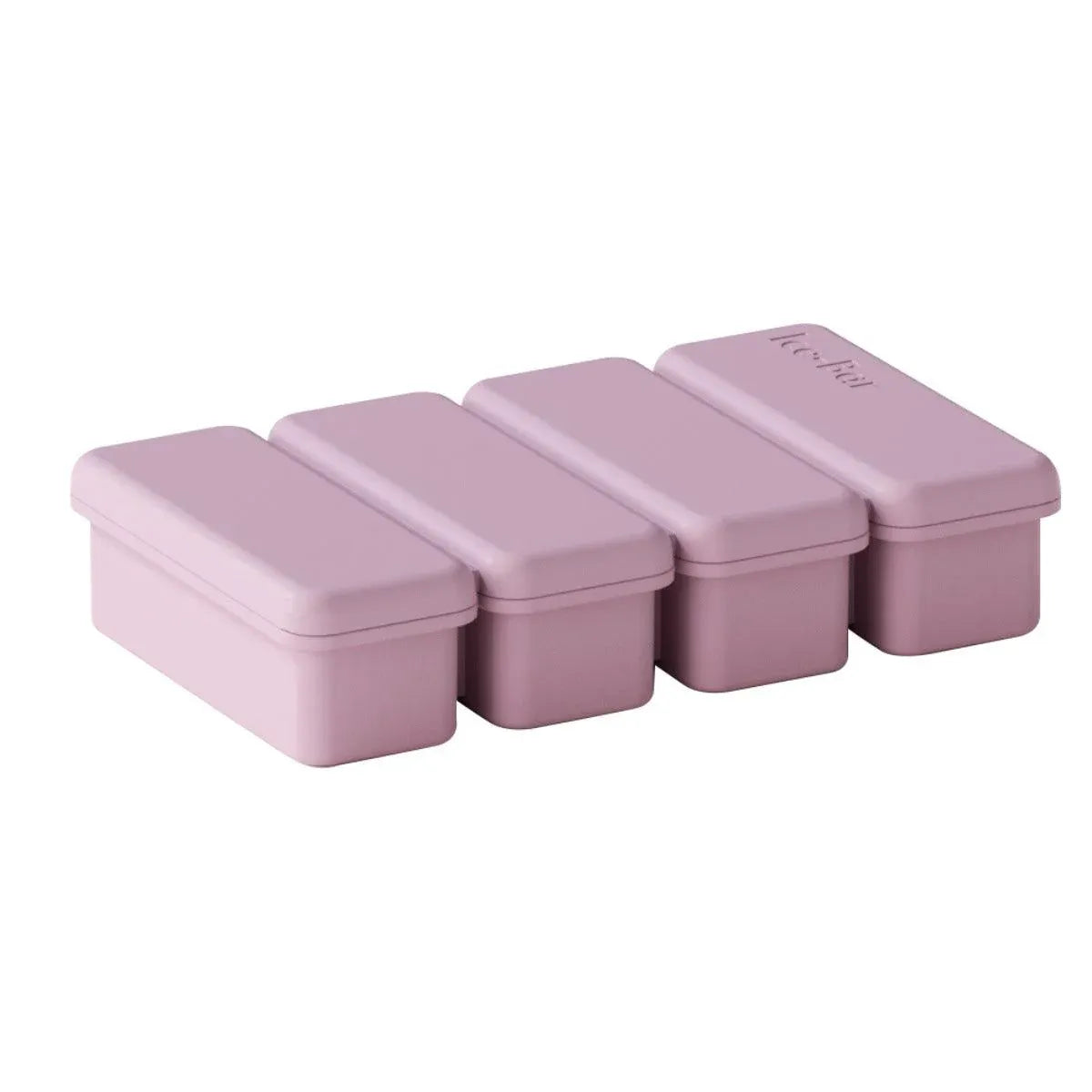 Silicone Ice Cube Tray with Lid, Purple