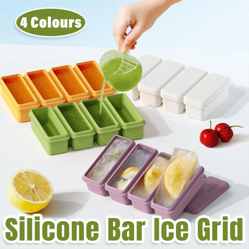 Silicone Ice Cube Tray with Lid