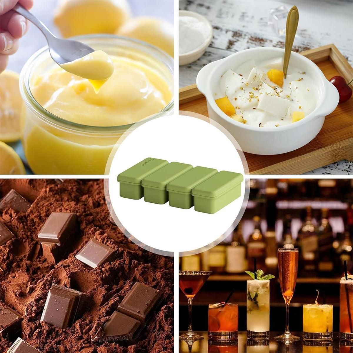 Silicone Ice Cube Tray with Lid