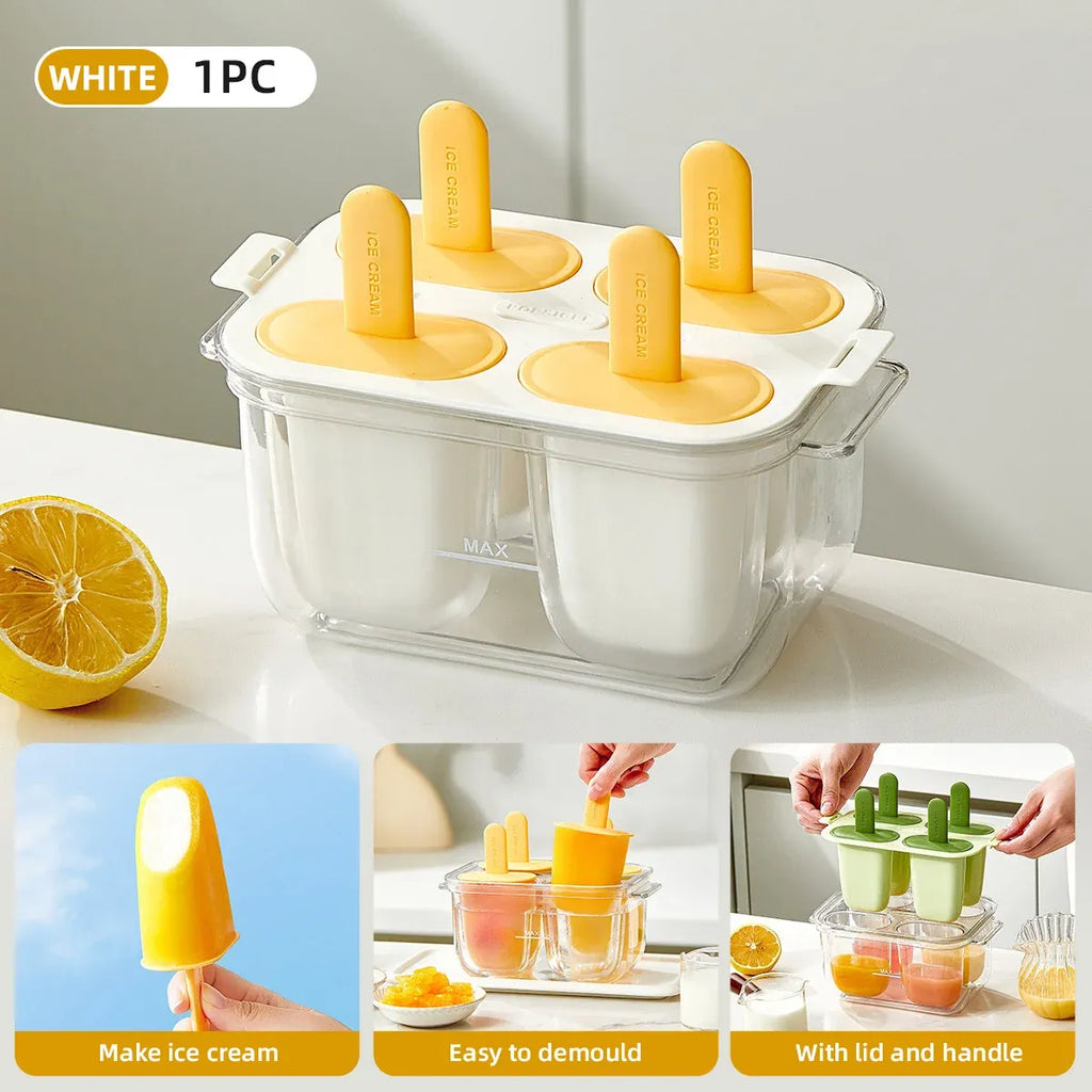 Popsicle Ice Cream Mold DIY Ice Lattice Maker Mould Reusable Home Ice