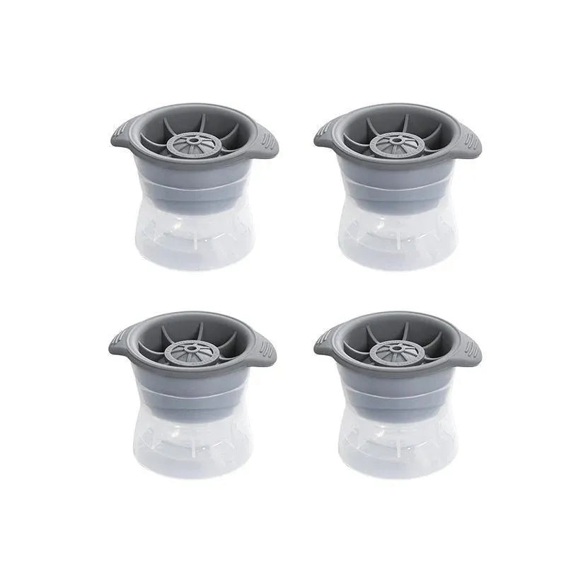 Silicone Ice Sphere Moulds, Grey, 4 Pack