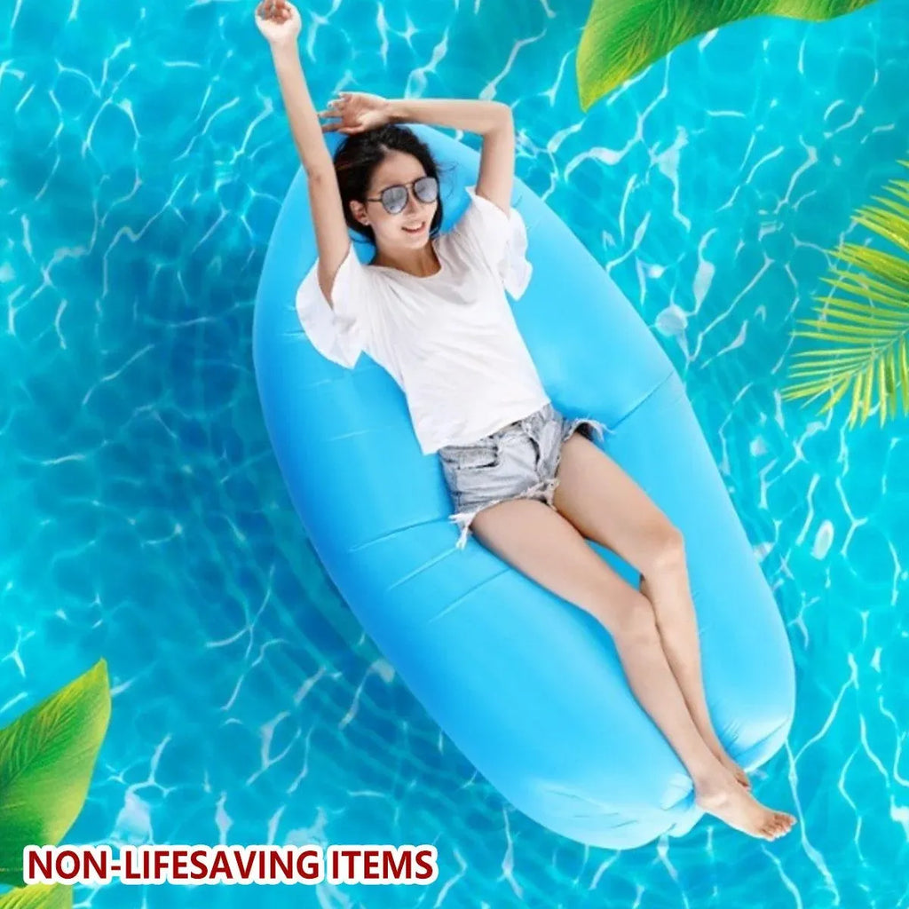 Fast Inflatable Lazy Lounge Air Sofa Bed Camping Beach Hangout