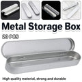 Metal Pencil Tins with Hinged Lid, 20 Pack