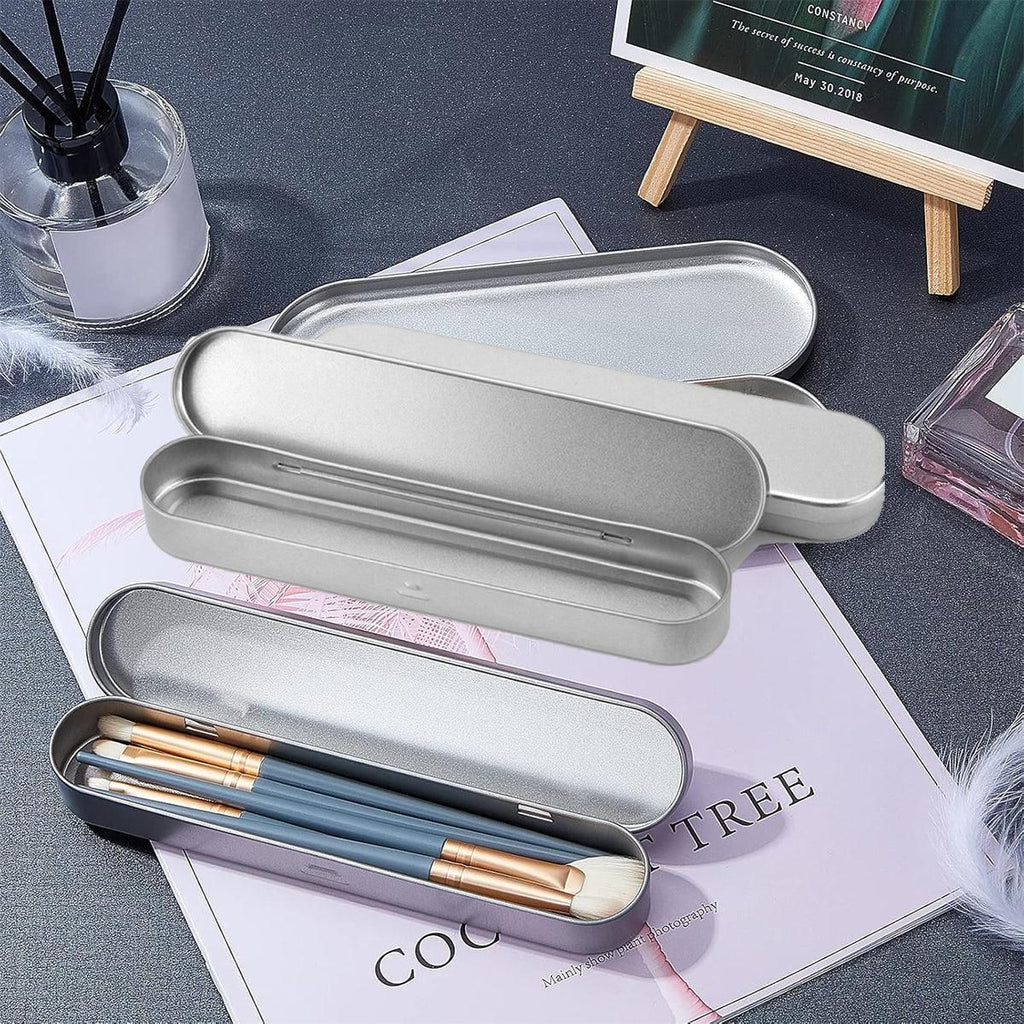 Metal Pencil Tins with Hinged Lid, 20 Pack