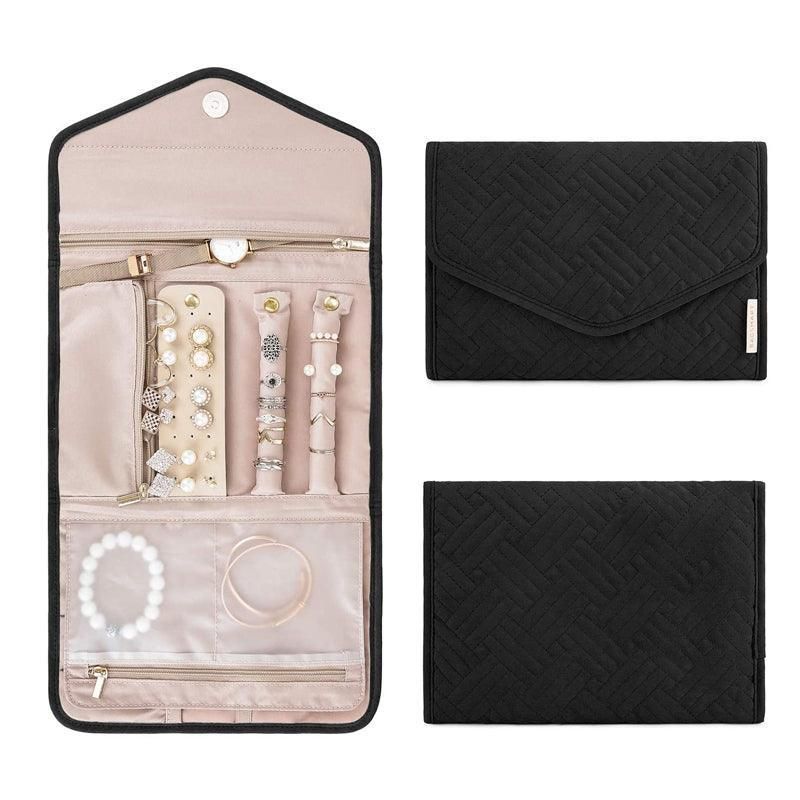 Periea Travel Jewellery Roll, 23 x 15 cm, Black