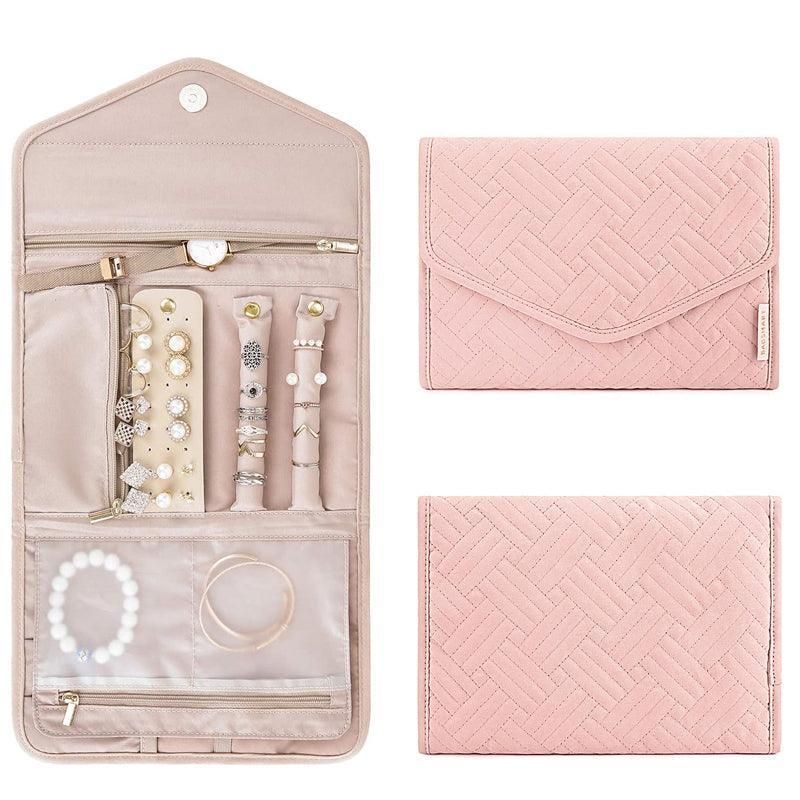 Periea Travel Jewellery Roll, 23 x 15 cm, Pink