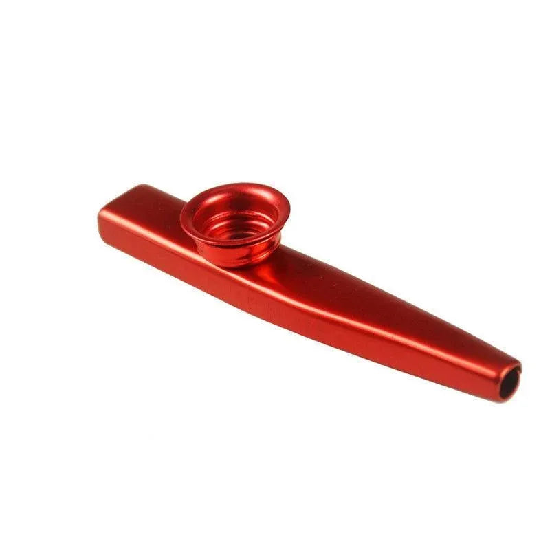 Aluminium Kazoo, 12 x 2.5 cm, Red