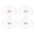 Retro Lace Oval Placemats, Pack of 4, 31 x 42 cm