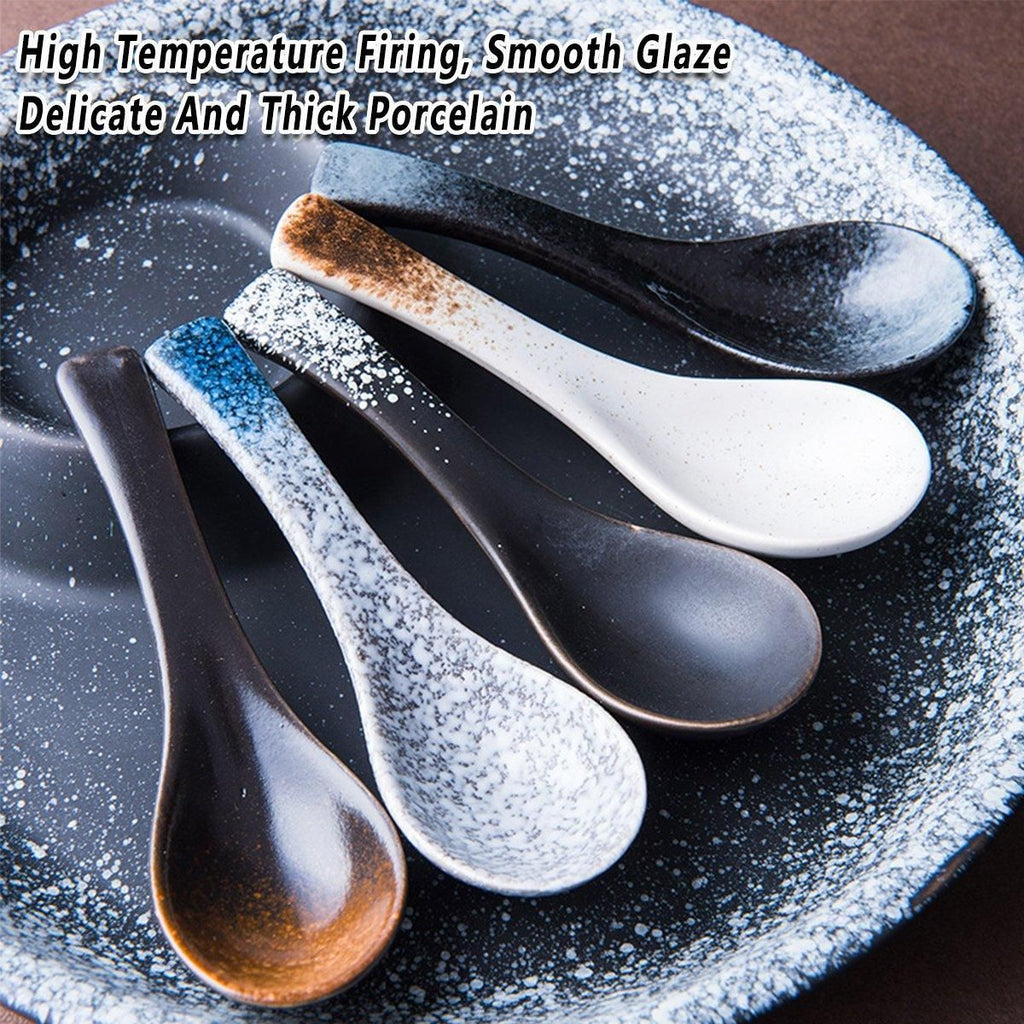 Assorted Soup Spoons, Set of 5