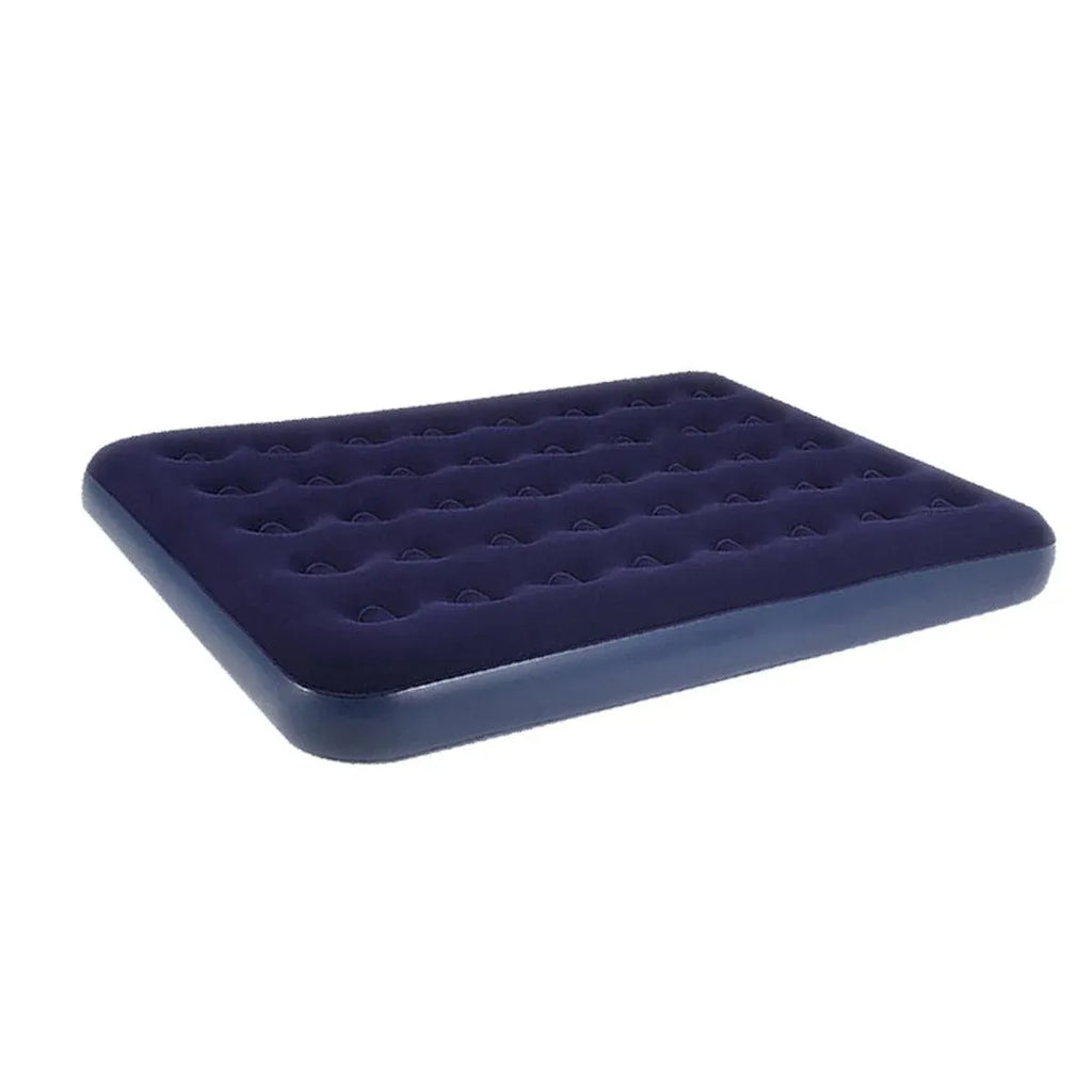 Single Inflatable Airbed 186x96cm Easy Inflate Flocked Air