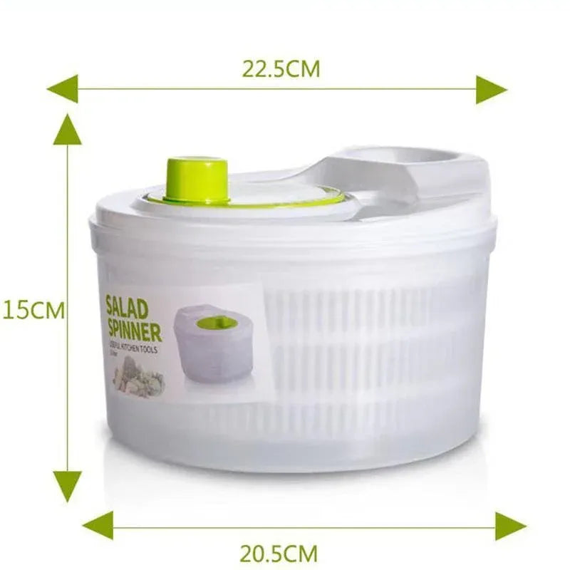 Salad Spinner with Hand Crank, 3 Litres