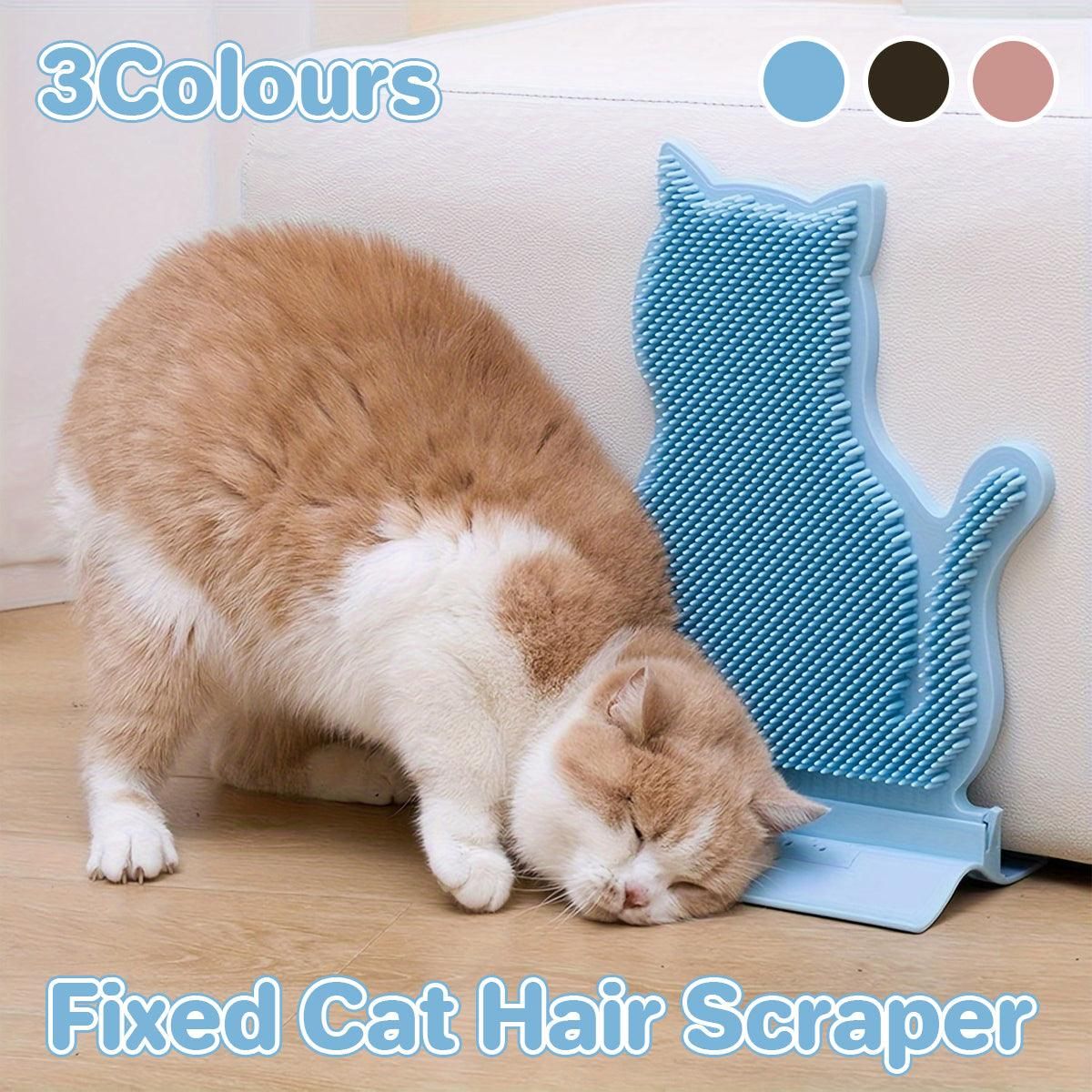 Fixed Tease Cat Scrubber Massage Brush Scratching Toy