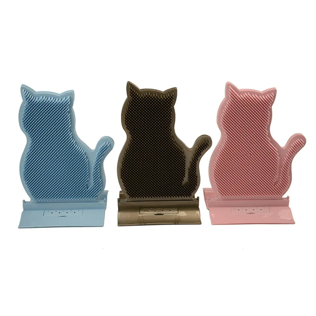 Fixed Tease Cat Scrubber Massage Brush Scratching Toy