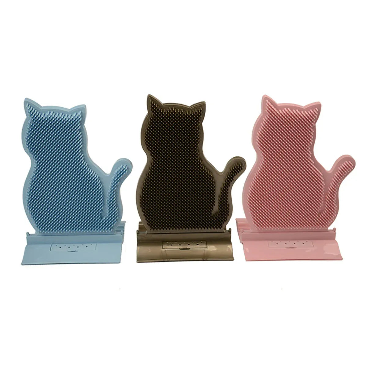 Fixed Tease Cat Scrubber Massage Brush Scratching Toy
